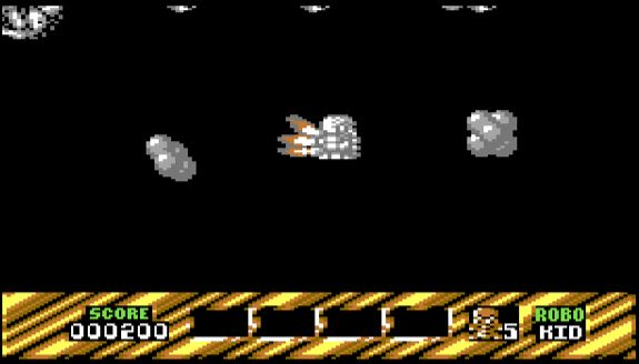 Atomic Robo-Kid - Commodore 64 game screenshot (1990) by Activision